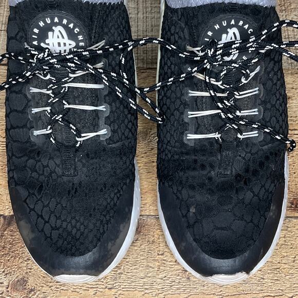 Nike Air Huarache Run Ultra Running Shoes Black Gray Size 7.5 - Picture 2 of 11